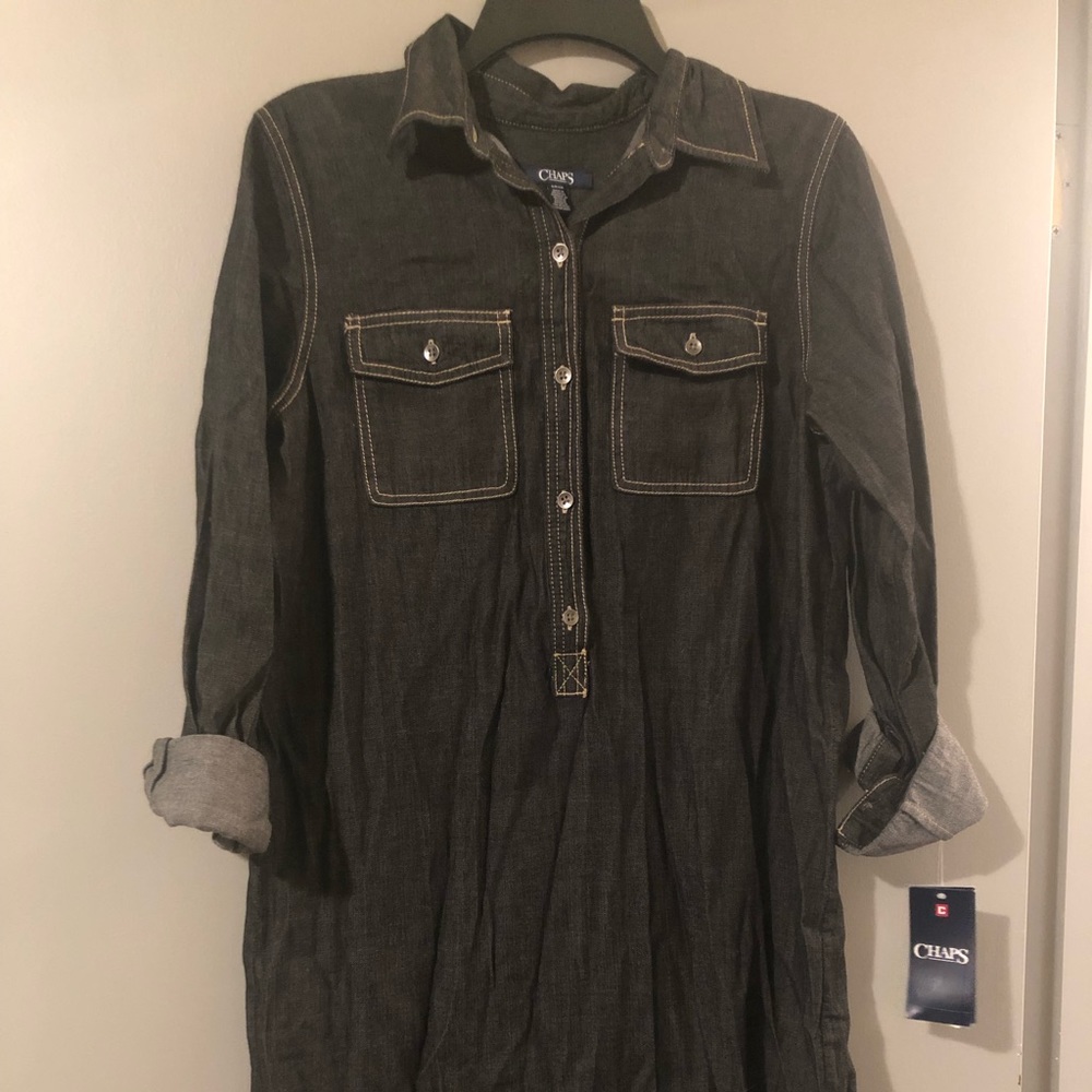 New with Tags! CHAPS Jean Dress 🖤